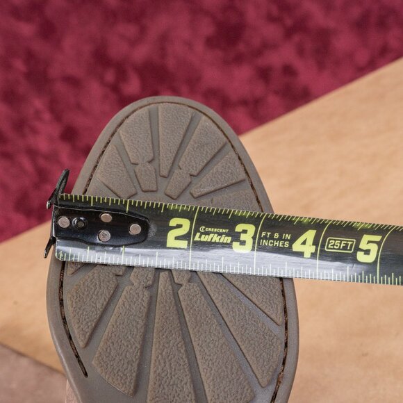 Born Women Braydon Dark Brown Distress Leather Farm Riding Knee Boots sz 7.5 - Picture 7 of 10